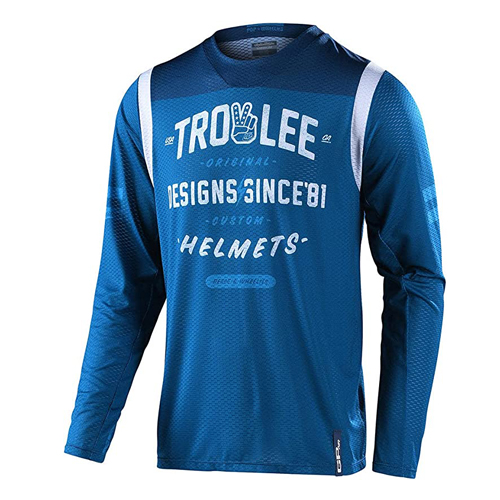 Troy Lee Designs GP Air - Camiseta enrollable – Motocross Dirt Bike ATV Enduro Dual Sport Racing Off Road manga larga – Hombres adultos