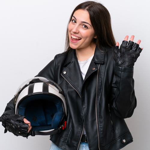 guante para moto mujer