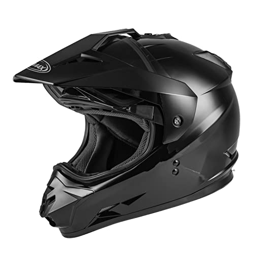 casco para moto hombre negro doble proposito adventure gmax