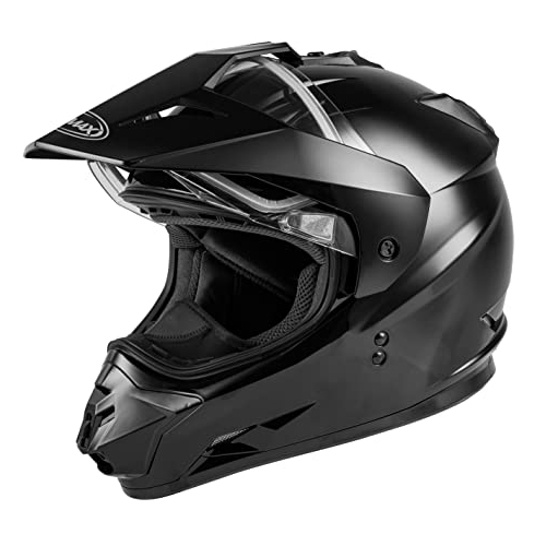 casco para moto hombre negro doble proposito adventure gmax