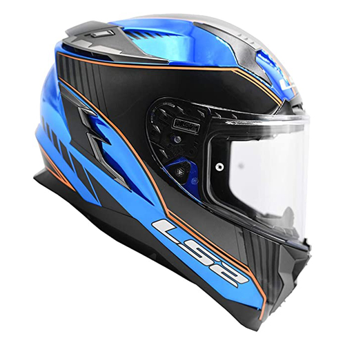 casco para moto hombre azul integral cerrado ls2