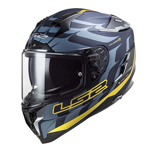 casco para moto hombre azul integral cerrado ls2