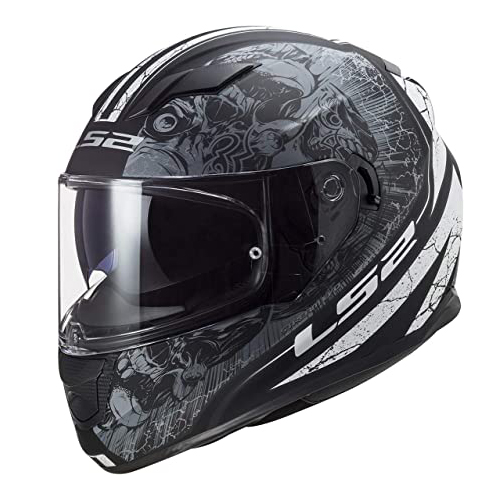 casco para moto hombre negro integral cerrado ls2