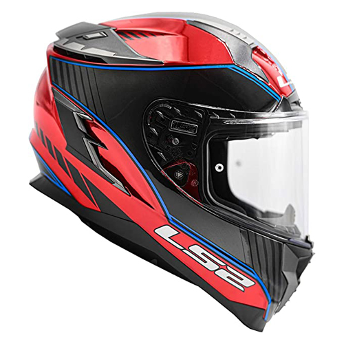 casco para moto hombre rojo integral cerrado ls2