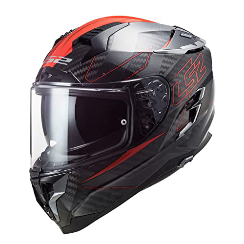 casco para moto hombre rojo integral cerrado ls2