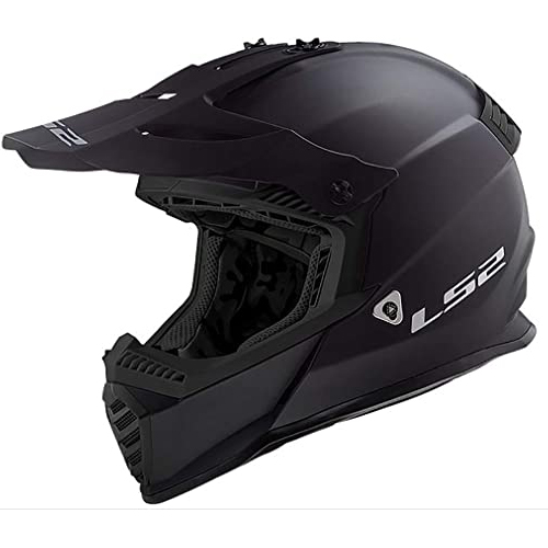 casco para moto infantil juvenil negro motocross enduro todo terreno ls2