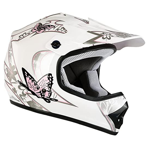 casco para moto infantil juvenil rosa motocross enduro todo terreno xfmt