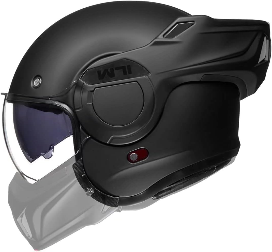 Casco de Moto Modular clásico de Cara Completa para Adultos Hombres ATV UTV