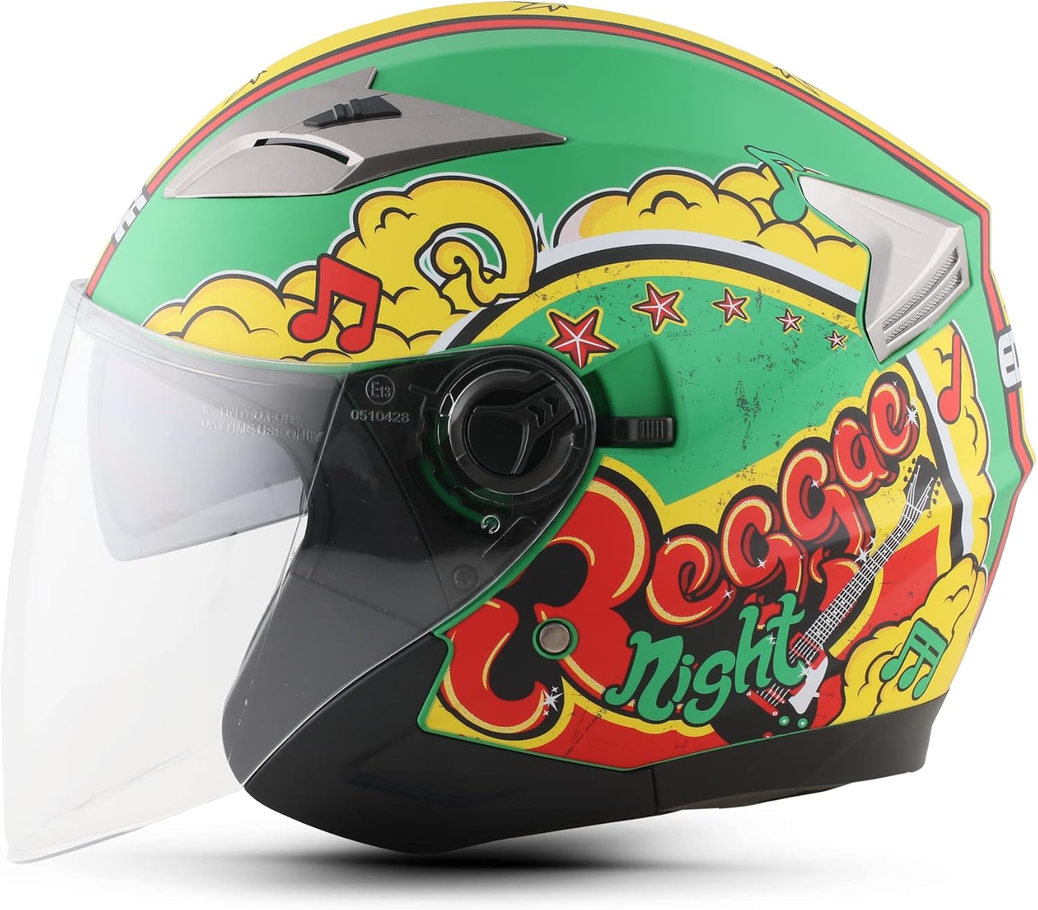 Casco Motocicleta Abierto Semi-Integral Edge - Jaguar